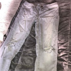American eagle grey ripped jeans